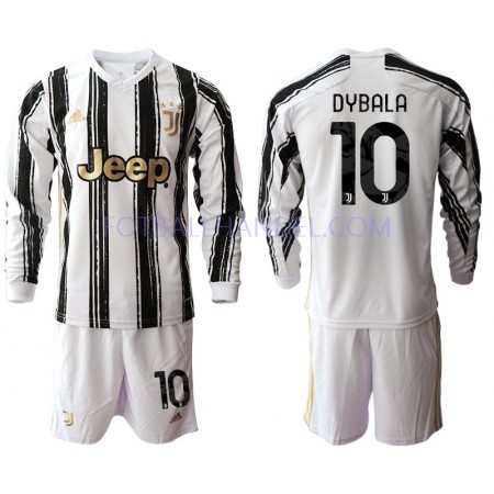 Barn Fotballdrakter Juventus Paulo Dybala 10 Hjemme 2020-21 Langermet